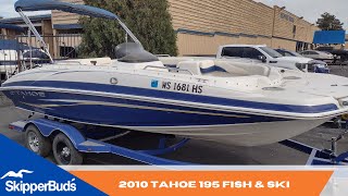 2010 Tahoe 195 Fish amp Ski Boat Tour SkipperBuds [upl. by Aibonez]