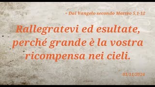 1573  Rallegratevi ed esultate perché grande è la vostra ricompensa nei cieli [upl. by Budding]