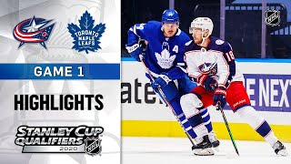 NHL Highlights  Blue Jackets  Maple Leafs GM1  Aug 2 2020 [upl. by Ahsait226]