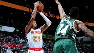 Kent Bazemore And Mike Dunleavy On Fire Vs Bucks  Atlanta Hawks Highlights  11517 [upl. by Assyli]