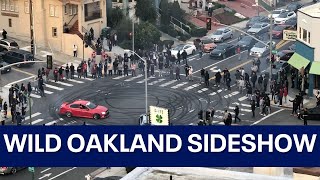 Oakland sideshow video gives view of chaotic gathering [upl. by Betthel]