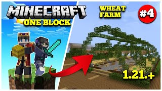 I made our first farm in one block world  MINECRAFT ONE BLOCK SERIES 121 4 [upl. by Pepper]