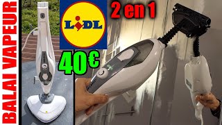 LIDL Balai vapeur et nettoyeur vapeur manuel 2 en 1 SILVERCREST SDM 1500w D3 type Ariete 4164 [upl. by Asiar]