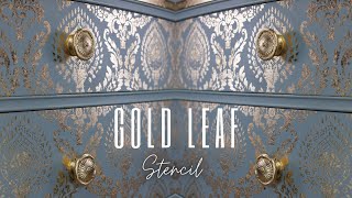 How To STENCIL GOLD LEAF  Tutorial [upl. by Favien]