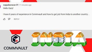 Question I have 6 years of experience in Commvault and how to get job from India to another country [upl. by Warram236]