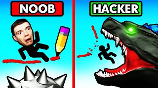 NOOB vs HACKER STICKMAN SAVE [upl. by Cherish]