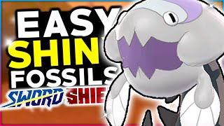 BEST Way To Hunt Shiny Fossil Pokemon In Pokemon Sword amp Shield [upl. by Nauqyaj]