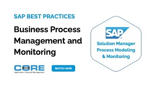 How to Use SAP Solution Manager to Manage Model and Monitor your Business Processes [upl. by Avot]