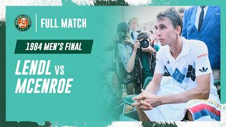 Lendl vs McEnroe 1984 Mens final Full Match  RolandGarros [upl. by Byram]