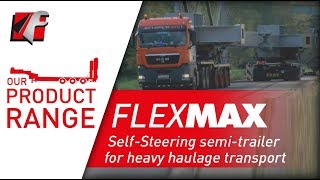 FAYMONVILLE FlexMAX  SelfSteering semitrailer for heavy haulage transport [upl. by Aleedis804]