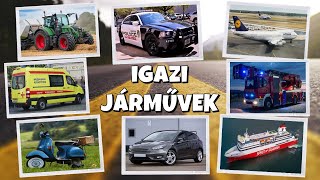 Igazi járművek közlekedési eszközök🚜🚁🚀 [upl. by Wildon479]