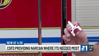 CSFD providing Narcan to high risk areas [upl. by Secundas]