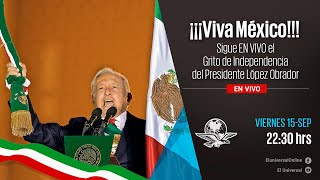 EN VIVO desde el Zócalo Capitalino AMLO da el Grito de Independencia [upl. by Shelburne64]