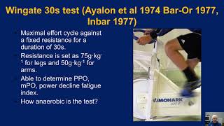 Tests of Anaerobic Power Cyclebased tests [upl. by Bailar]