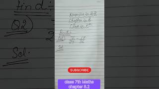 Class 7 maths question 2 chapter 82mathsyoutubeshorts [upl. by Risley114]