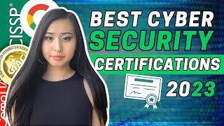 Best Certifications for Cyber Security 2023  Top 6 Cybersecurity Certifications To Get in 2023 [upl. by Adaner]