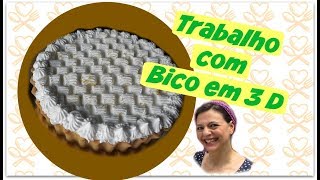 Trabalho com Bico de Confeitar  Decoração 3D  Mordida Perfeita [upl. by Notsnorb]