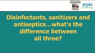 Disinfectants sanitizers and antisepticswhat’s the difference between all three [upl. by Undis]