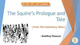 The Squires Prologue and Tale  The Canterbury Tales  Chaucer  PG TRB  NET  SET  in Tamil [upl. by Harold]