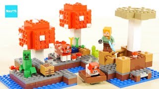 キノコ追加！ レゴ マインクラフト きのこの島 21129 ムーシュルーム島 ／ LEGO Minecraft The Mushroom Island [upl. by Drarig]