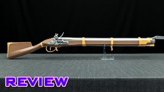 REVIEW 3D Printed Foam Flinging Flintlock Musket [upl. by Nutter]