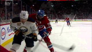 Subban stretchered off after bad collision with teammate [upl. by Osher]