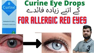 Curine Naphazoline Eye drops for Allergic eyes [upl. by Barret]