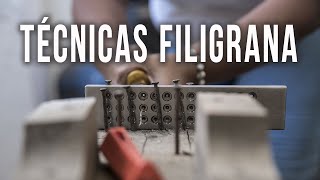 TECNICAS DE LA FILIGRANA [upl. by Ahseniuq]