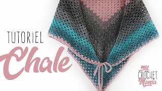 TUTO CROCHET COMMENT FAIRE UN CHALE FACILE [upl. by Madison124]