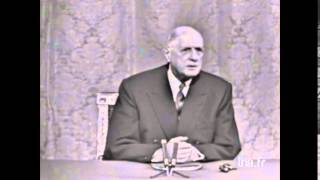 Charles de Gaulle Elysée 27 novembre 1967 Québec Partie 2 [upl. by Aeuhsoj]