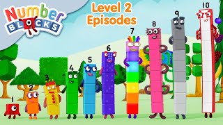 Numberblocks  Orange Level Two Episodes 🟠  Full Episodes [upl. by Alletsyrc]