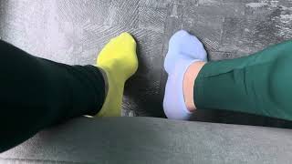 Mismatched socks in sliders [upl. by Ahsitul]