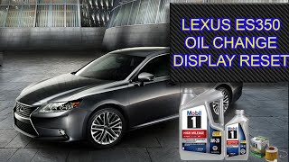 Lexus ES 350 Oil and Filter Change with Maintenance Reset EASY DIY [upl. by Ednil]