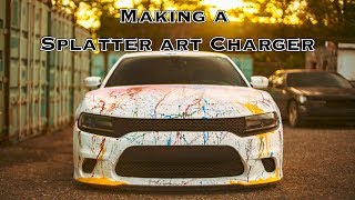 Making a Splatter Art Charger with Plasti Dip [upl. by Hewie]