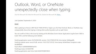 Fix Outlook Word or OneNote crashes when typing in Windows 11 [upl. by Megan]