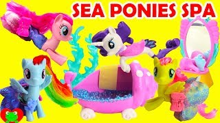 My Little Pony Makeover Rarity Undersea Sea Ponies Spa [upl. by Anilac]