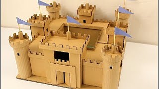 como hacer un castillo de cartón paso a paso  CASTILLO BODIAM cardboard castle [upl. by Cullan]