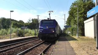 BB27300 et VB2N  Arrivée à la gare de Boissy lAillerie sur la ligne J du Transilien [upl. by Tews]