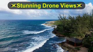 Drone Tour of Puerto Seco Beach amp Dolphin Cove in Jamaica [upl. by Courcy]