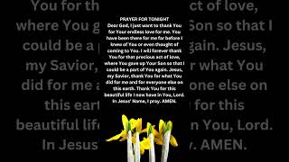 PRAYER For Tonightprayerfortoday nightprayer prayer jesus dailyprayer shorts [upl. by Haleemaj]