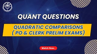 Quadratic Comparisons for PO amp Clerk Prelim Exams [upl. by Notniuq870]