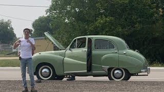 1953 Austin A40 Somerset quotSirquot Lawrence emergency roadside assistance [upl. by Isaak548]