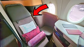 Almost First Class │ Qatar Airways A350 │ QSuite Business Class [upl. by Geis875]