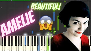 Yann Tiersen  La Valse dAmelie Piano Tutorial by PianoLand [upl. by Nocaed]