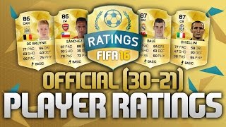 FIFA 16 ULTIMATE TEAM TOP 50 OFFICIAL PLAYER RATINGS 3021 FIFA 16 [upl. by Raddatz]