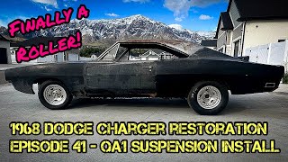 1968 Dodge Charger Restoration  Episode 41  QA1 Suspension amp Wilwood Brake Install [upl. by Rohpotsirhc450]