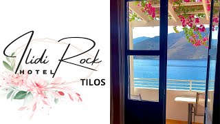 ILIDI ROCK HOTEL  TILOS Island Greece  FullHd video panoramic images [upl. by Eenattirb518]