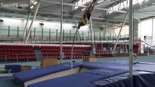 Bendy pole drill with inversion  Pole Vault drill [upl. by Coleville283]