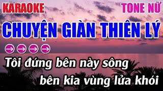 Chuyện Giàn Thiên Lý Karaoke Tone Nữ  Gm  Karaoke 9999  Beat Mới [upl. by Regdirb]