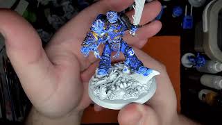 Painting 40k Ultramarines Painting and Talking 40k and Infinity [upl. by Ayatnahs]